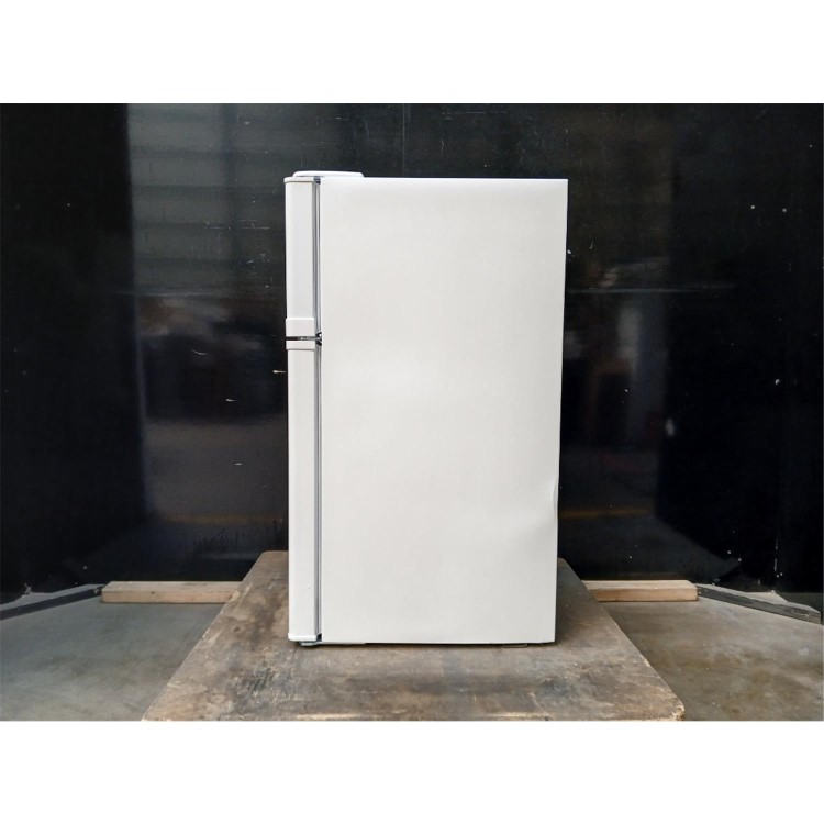 GRADE A2 - electriQ 80 Litre Under Counter Freestanding Fridge Freezer - White