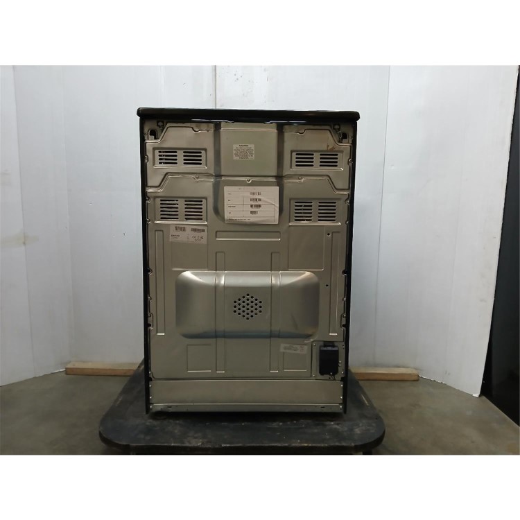 GRADE A2 - electriQ 60cm Double Oven Electric Cooker - Cream