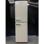 GRADE A2 - electriQ 246 Litre 50/50 Retro Freestanding Fridge Freezer - Cream
