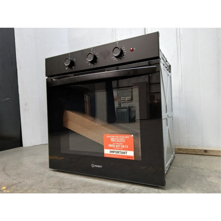 GRADE A2 - Indesit IO233BUK Click&Clean Electric Single Oven - Black   