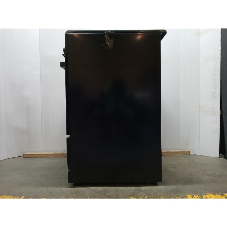 GRADE A2 - electriQ 60cm Single Oven Cooker with Ceramic Hob - Black