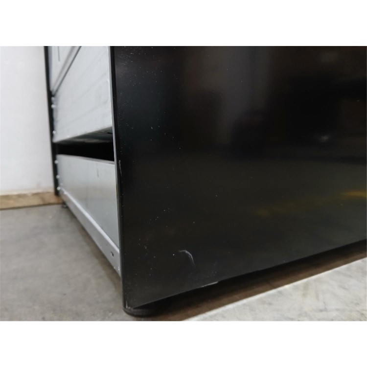 GRADE A2 - electriQ 60cm Single Oven Cooker with Ceramic Hob - Black
