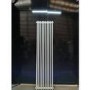 GRADE A3 - Reggio White Vertical Double Column Traditional Radiator 1800x470mm 4399 BTU - Cast Iron Style
