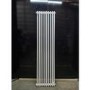 GRADE A3 - Reggio White Vertical Double Column Traditional Radiator 1800x470mm 4399 BTU - Cast Iron Style