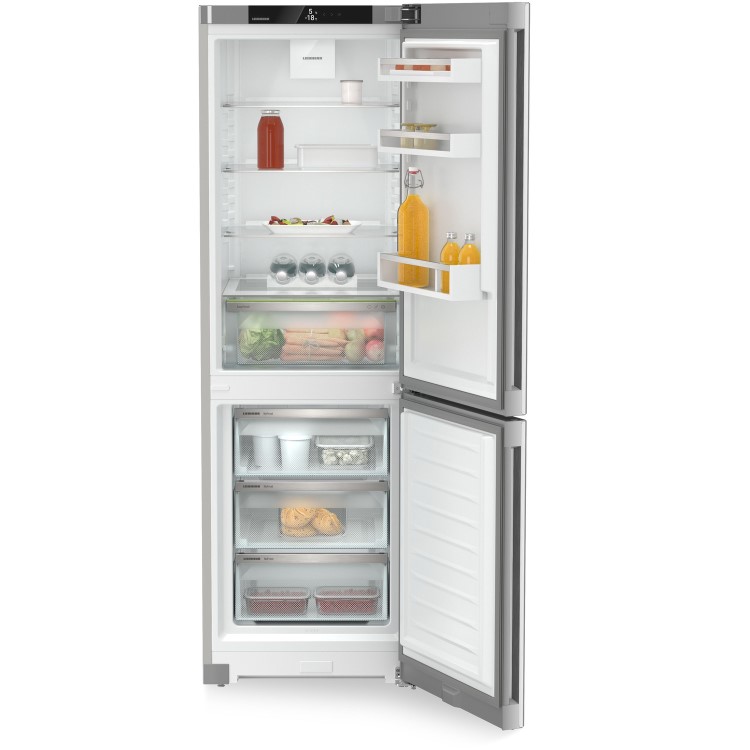 Liebherr 330 Litre 60/40 Freestanding Fridge Freezer With Easy Fresh - Silver