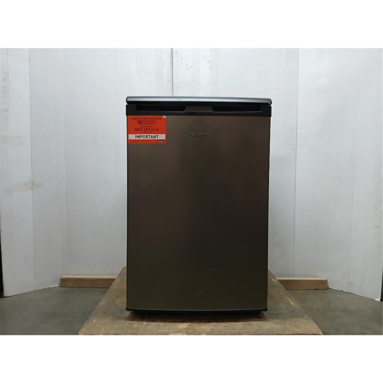 GRADE A2 - Hotpoint 128 Litre Freestanding Under Counter Larder Fridge - Grey