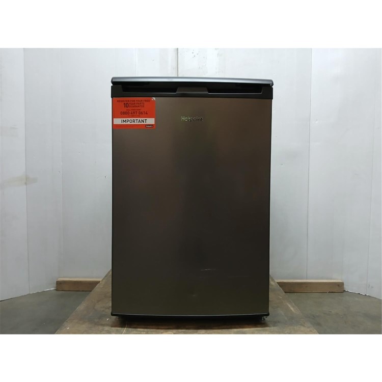 GRADE A2 - Hotpoint 128 Litre Freestanding Under Counter Larder Fridge - Grey