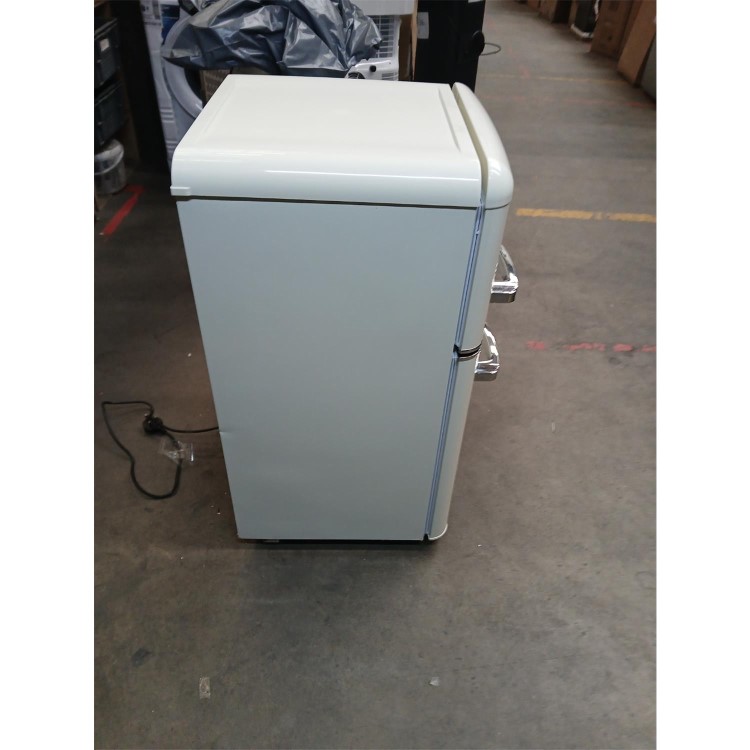 GRADE A2 - electriQ 80 Litre 70/30 Retro Freestanding Fridge Freezer – Cream