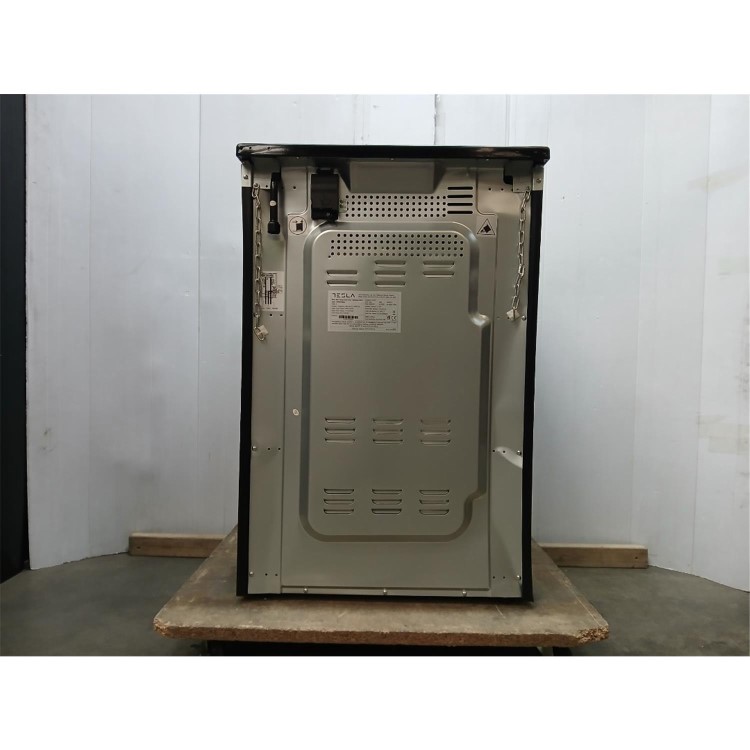 GRADE A2 - Tesla Series 3 60cm Dual Fuel Cooker - Stainless Steel