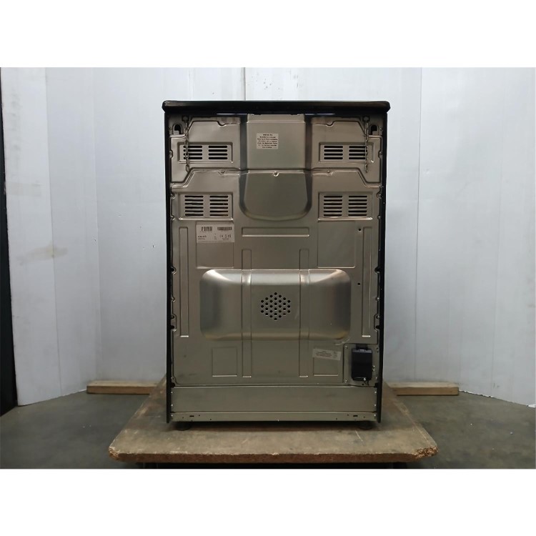 GRADE A2 - electriQ 60cm Double Oven Electric Cooker - Cream