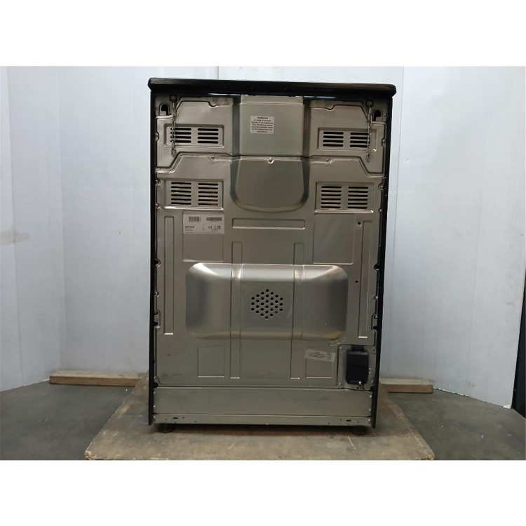 GRADE A2 - electriQ 60cm Double Oven Electric Cooker - Cream