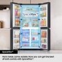GRADE A2 - Samsung 495 Litre Side-By-Side American Fridge Freezer - Black