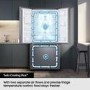 GRADE A2 - Samsung 495 Litre Side-By-Side American Fridge Freezer - Black