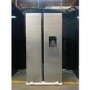 GRADE A2 - Tesla 582 Litres Side-By-Side American Fridge Freezer - Inox
