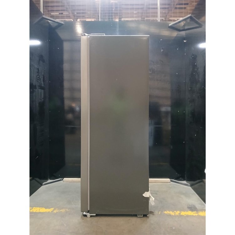 GRADE A2 - electriQ 513 Litre Side-by-Side American Fridge Freezer – Stainless Steel