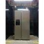 GRADE A2 - electriQ 513 Litre Side-by-Side American Fridge Freezer – Stainless Steel