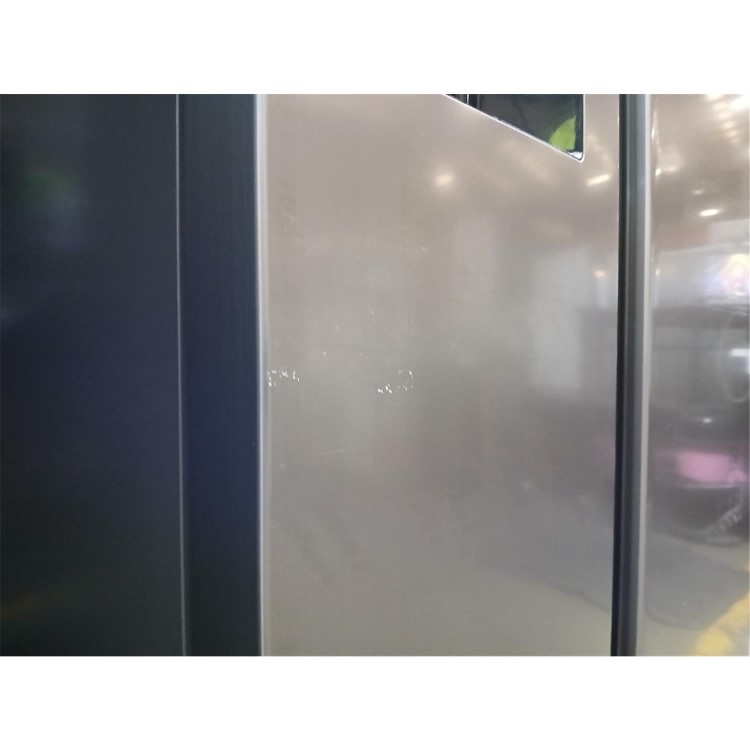 GRADE A2 - electriQ 513 Litre Side-by-Side American Fridge Freezer – Stainless Steel