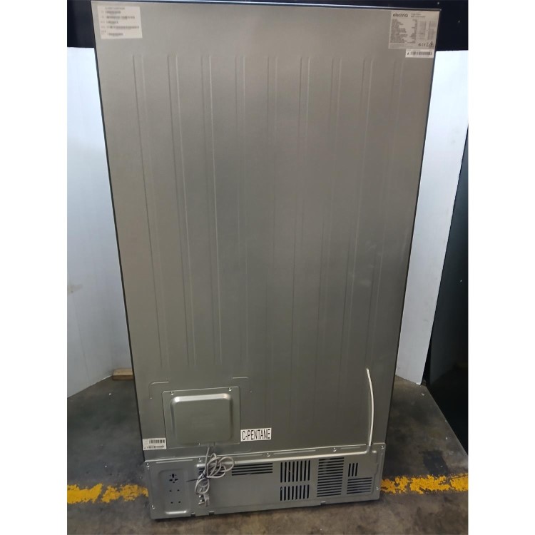 GRADE A2 - electriQ 513 Litre Side-by-Side American Fridge Freezer – Stainless Steel