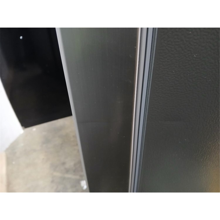 GRADE A2 - electriQ 513 Litre Side-by-Side American Fridge Freezer – Stainless Steel