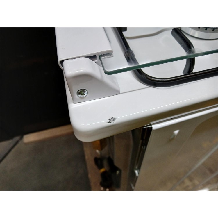 GRADE A2 - Hotpoint 50cm Gas Cooker with Lid - White