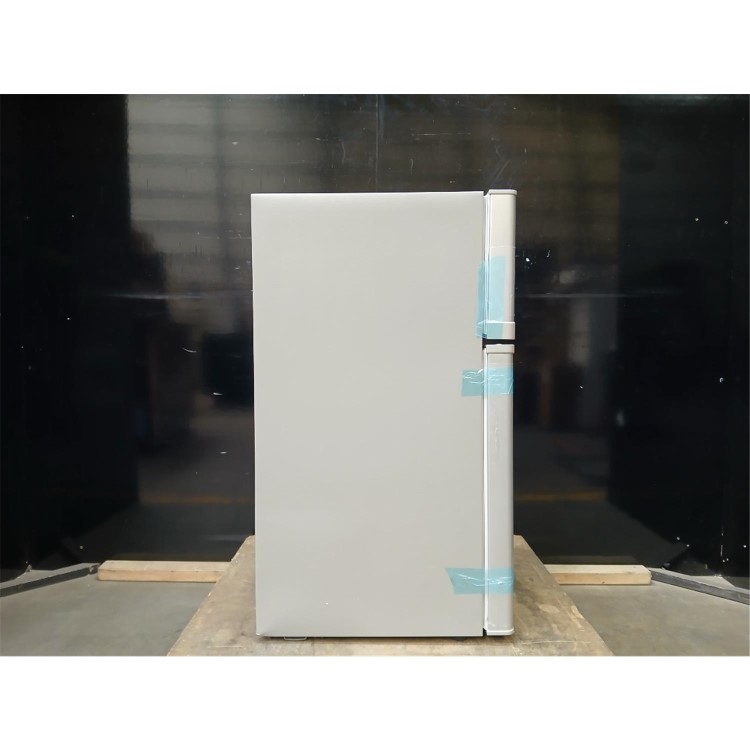 GRADE A2 - electriQ 80 Litre Under Counter Freestanding Fridge Freezer - Silver