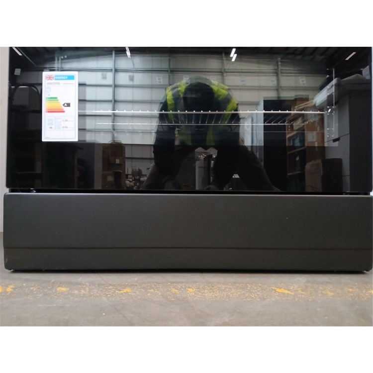 GRADE A2 - electriQ 90cm Single Cavity Range Cooker with Ceramic Hob - Black