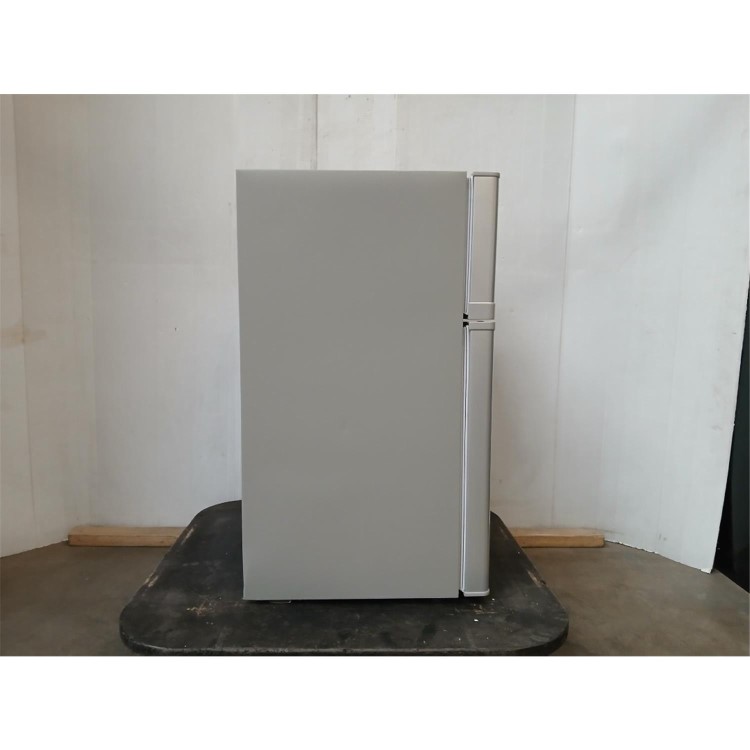 GRADE A2 - electriQ 80 Litre Under Counter Freestanding Fridge Freezer - Silver