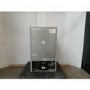 GRADE A2 - electriQ 80 Litre Under Counter Freestanding Fridge Freezer - Silver