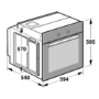 GRADE A2 - Bosch Series 2 HHF113BA0B Electric Single Oven - Black  