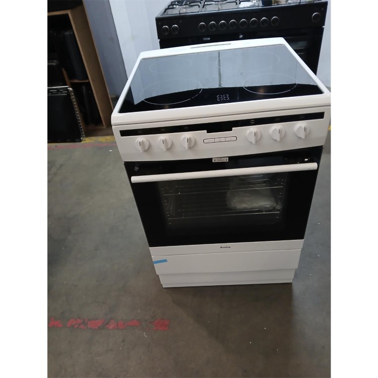 GRADE A2 - Amica 60cm Electric Cooker - White