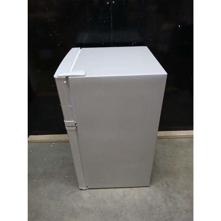 Refurbished electriQ 80 Litre Under Counter Freestanding Fridge Freezer - Silver