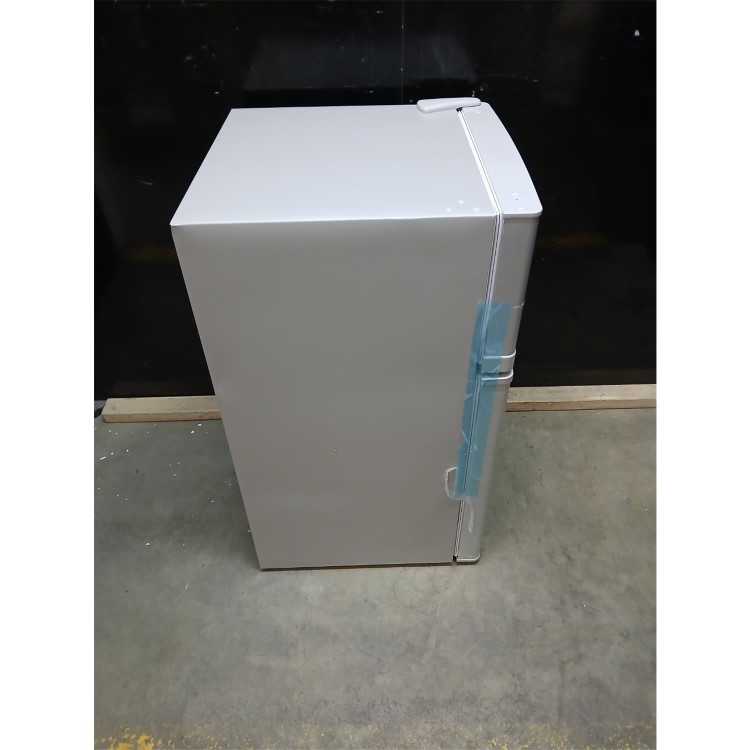 Refurbished electriQ 80 Litre Under Counter Freestanding Fridge Freezer - Silver