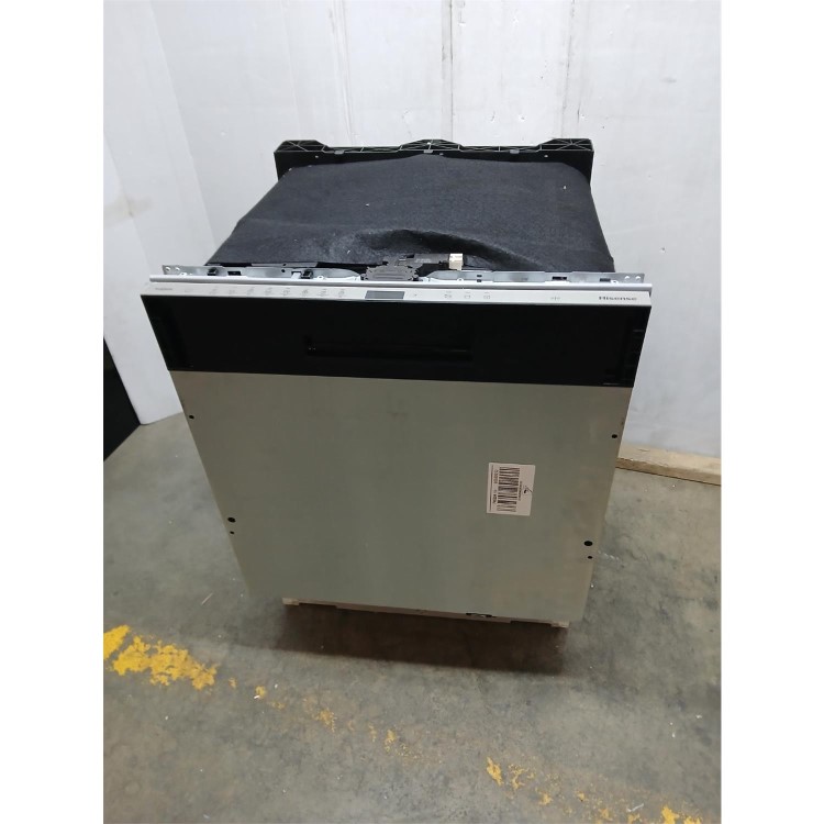GRADE A2 - Hisense Hi6 Integrated Dishwasher - Auto Dry, A-Rated, Silver control panel