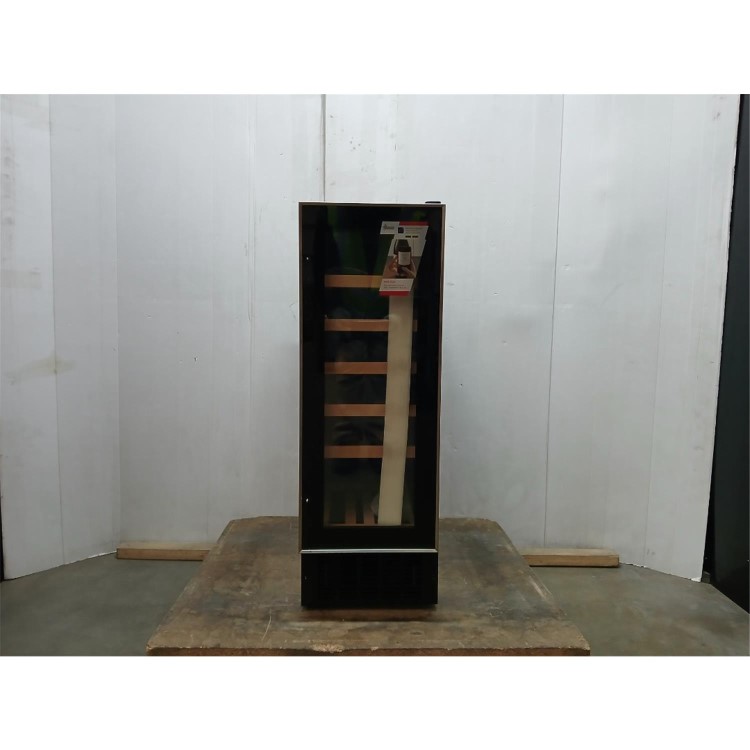 GRADE A2 - Hoover 19 Bottle Capacity Single Zone 30cm Wine Cooler - Black