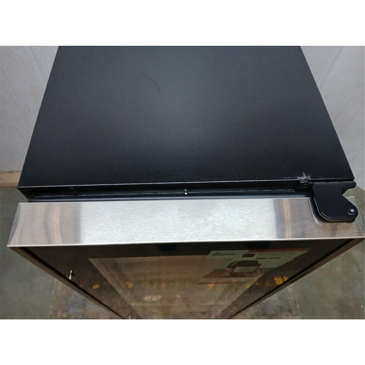 GRADE A2 - Hoover 19 Bottle Capacity Single Zone 30cm Wine Cooler - Black