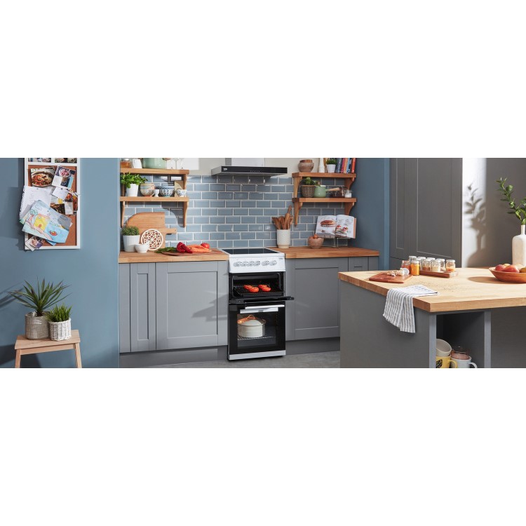 Refurbished Beko 50cm Electric Cooker - White