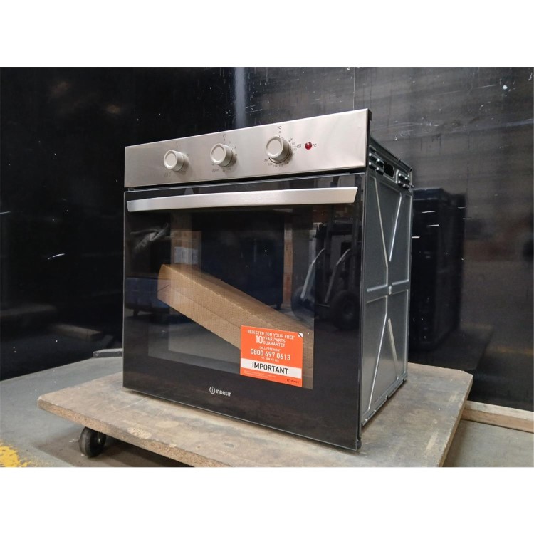 GRADE A2 - Indesit IO232HXUK Electric Conventional Single Oven - Stainless Steel  