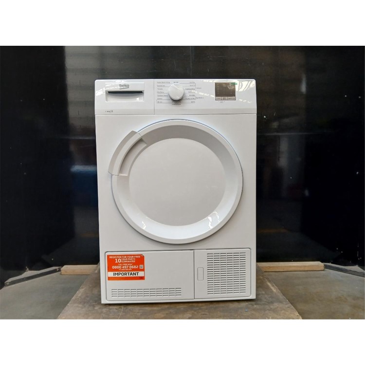 GRADE A2 - Beko 8kg Condenser Tumble Dryer - Sensor Dry - White