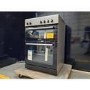 GRADE A2 - electriQ 60cm Double Oven Electric Cooker - Silver