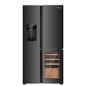 79121363/1/T530TDBG Refurbished Tesla T530TDBG 529 Litres French Style American Fridge Freezer - Black