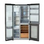 Refurbished Tesla T530TDBG 529 Litres French Style American Fridge Freezer - Black