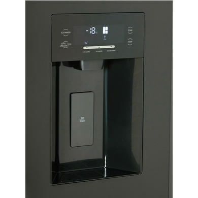 Refurbished Tesla T530TDBG 529 Litres French Style American Fridge Freezer - Black