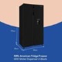 GRADE A2 - Russell Hobbs 439 Litre Side-By-Side American Fridge Freezer - Black