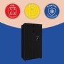 GRADE A2 - Russell Hobbs 439 Litre Side-By-Side American Fridge Freezer - Black