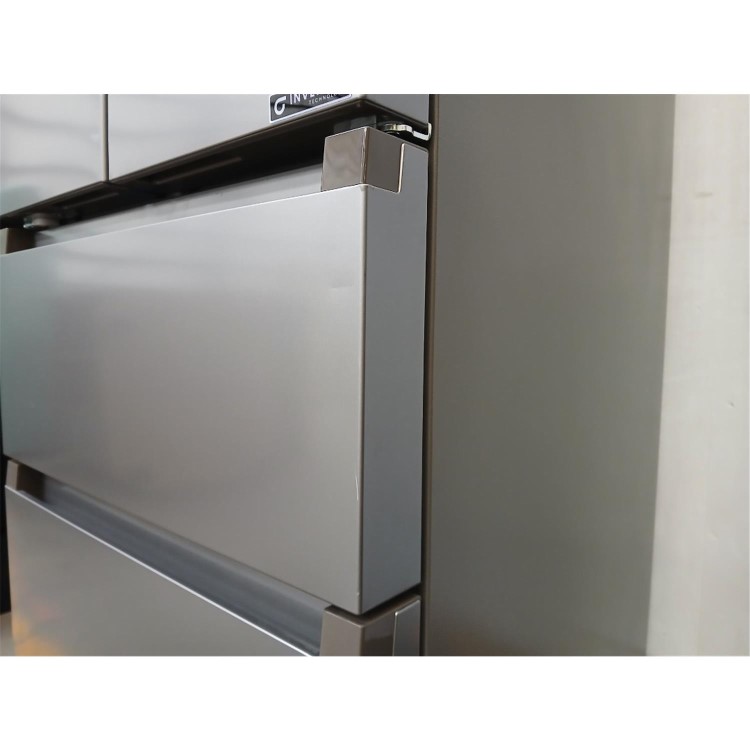 Refurbished Fridgemaster MF70450ES 485 Litre French Style American Fridge Freezer - Silver