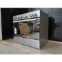 GRADE A2 - electriQ 90cm Dual Fuel Range Cooker with Mirror Door Finish - Stainless Steel