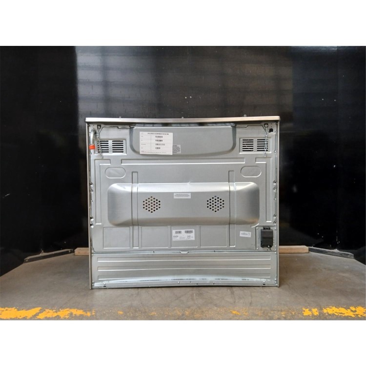 GRADE A2 - electriQ 90cm Dual Fuel Range Cooker with Mirror Door Finish - Stainless Steel