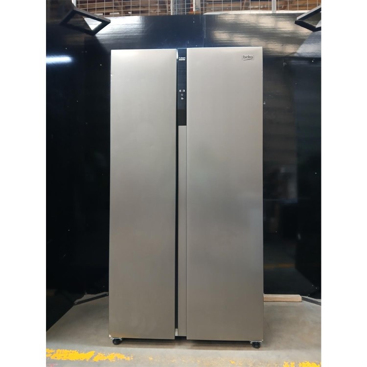 GRADE A2 - Beko 532 Litre Side by Side American Fridge Freezer - Brushed Steel