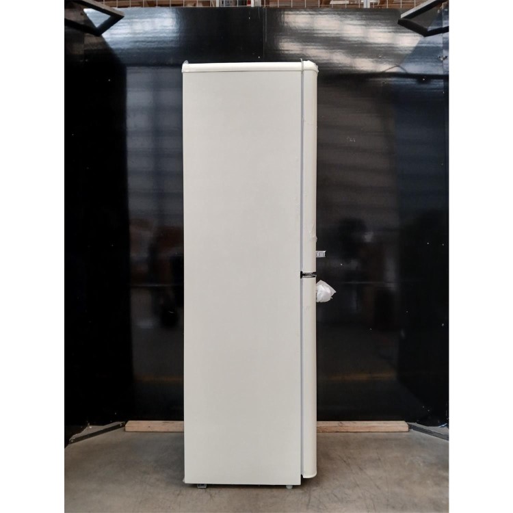 GRADE A2 - electriQ 246 Litre 50/50 Retro Freestanding Fridge Freezer - Cream