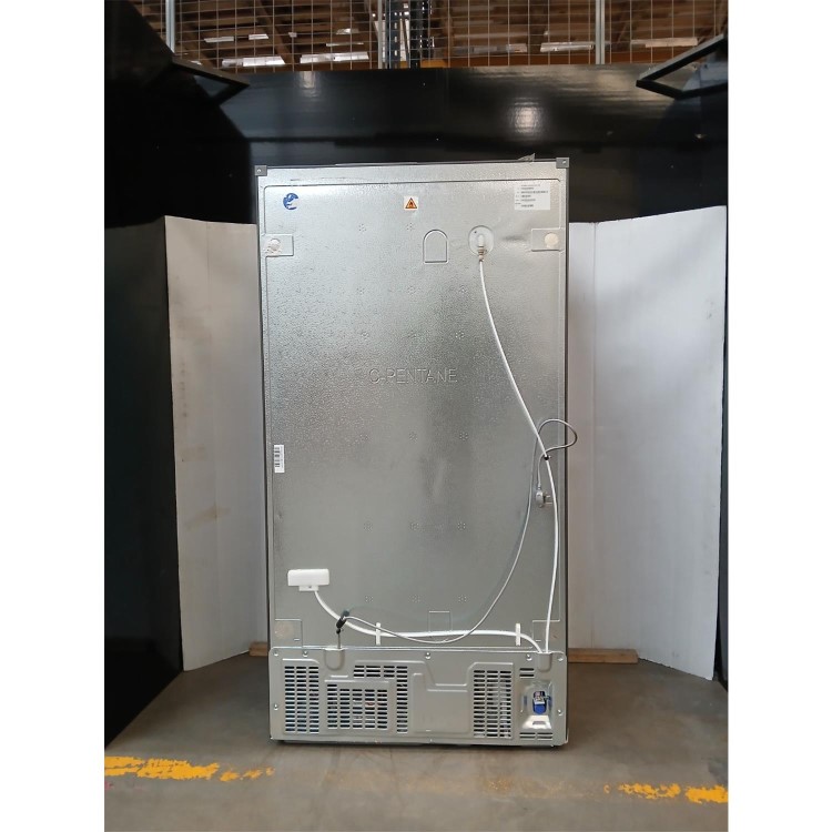 Refurbished Hotpoint 578 Litre Side-By-Side American Fridge Freezer - Stainless Steel